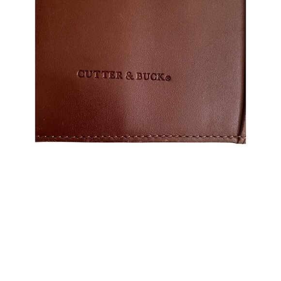 CUTTER & BUCK Tan Brown Leather Bound BB&T Lined Receipt Book - Picture 6 of 9